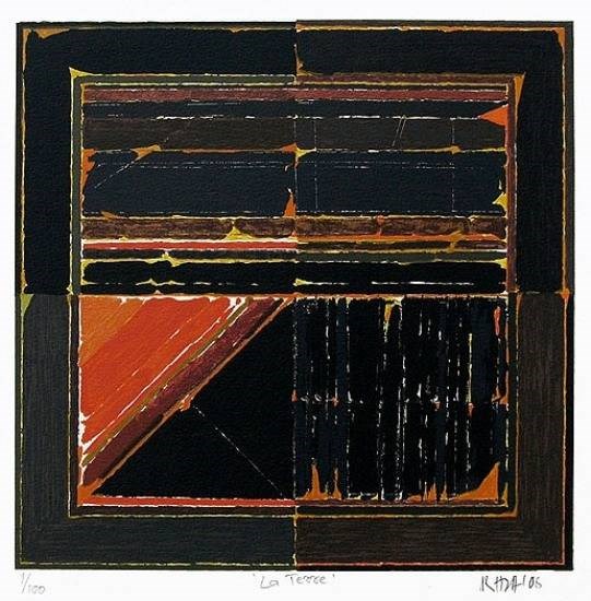 La Terre, painting by S H Raza