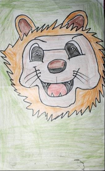 Lion, painting by Joysi Ajay Pardeshi