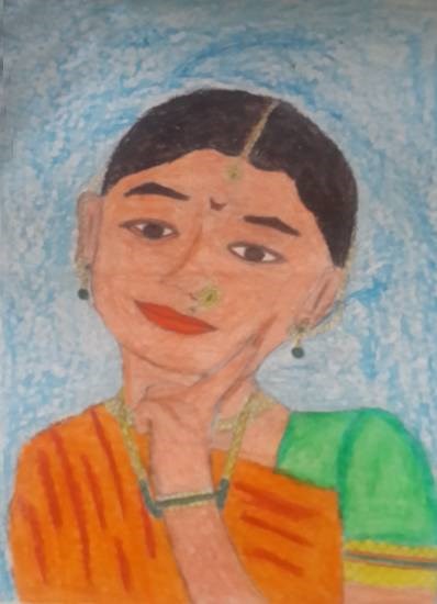 Lady, painting by Shreya Subhash Naik
