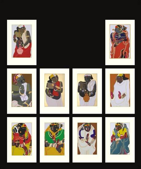 painting by Thota Vaikuntam - Memories of Telangana