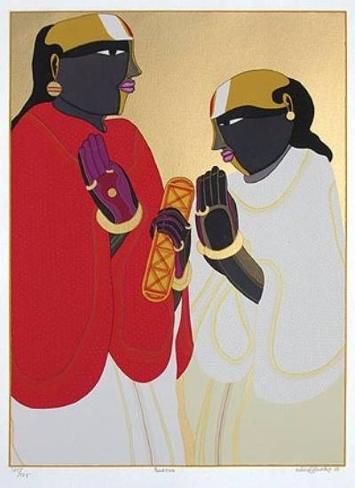 Panditas, painting by Thota Vaikuntam