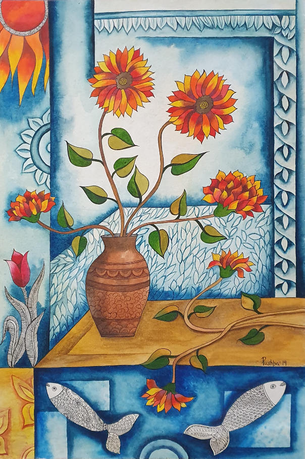 Jeevan, Painting by  Artist Pushpa Sharma