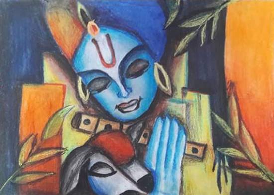 Painting  by Akshita Chhabra - Krishna