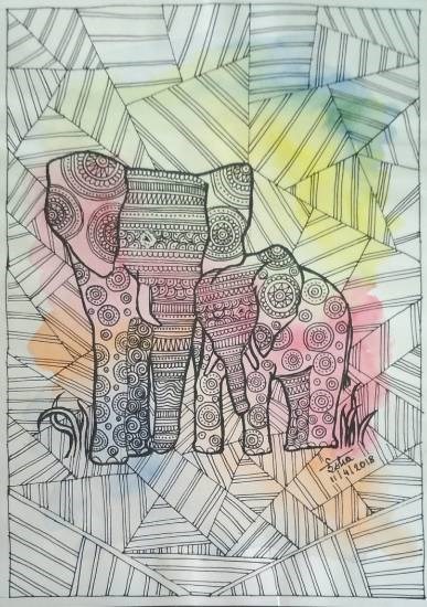 Warmth, painting by Isha Rahul Wargad