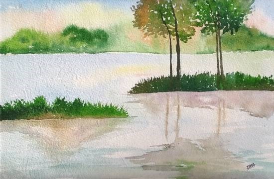 Landscape - 1, painting by Isha Rahul Wargad