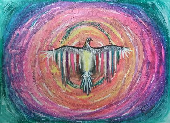 Free soul, painting by Isha Rahul Wargad