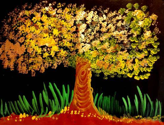 Painting  by Ishani Doshi - Magical Tree