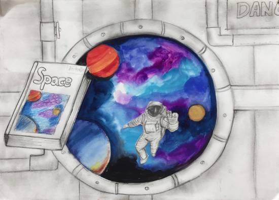 Painting  by Pratyush Kuldeepsinh Jagtap - Lost in Space
