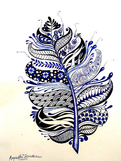 Painting  by Aayushi Ramdham - Feather