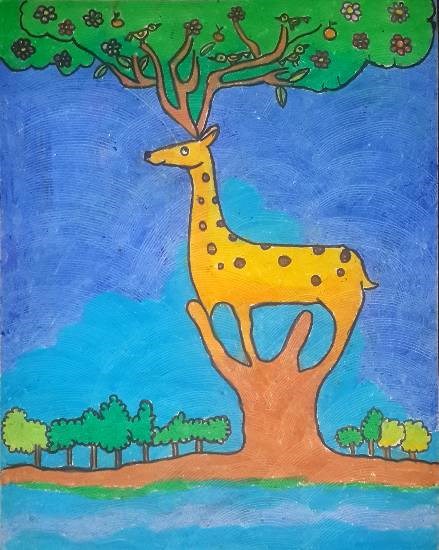 Nature, painting by Maahee Sumant Shetty