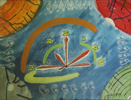 Fourth Dimension, painting by Nilanjan Datta