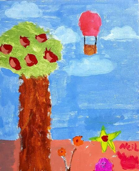 Nature, painting by Neil Sumangal Kanvinde