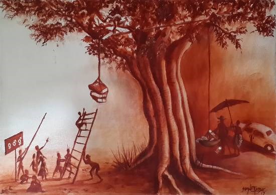 Lalak, painting by Shwetabh Suman