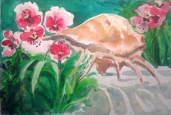 Flowers and Nature - 4, painting by Pratibha Kelkar