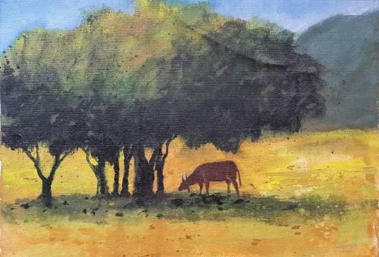 Landscape, painting by Sneha Shinde