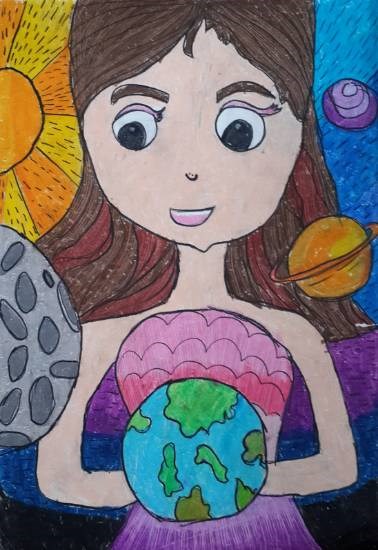 My World, painting by Tanya Agarwal