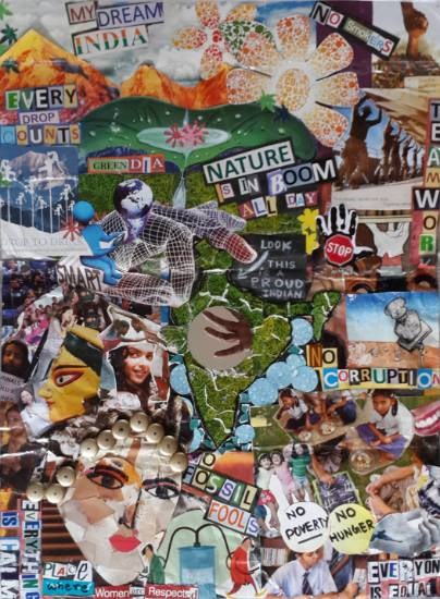 My Dream India, painting by Rajrupa Biswas