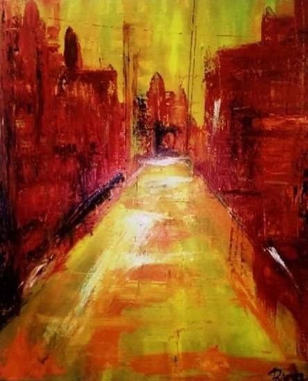 Abstract, painting by Rajrupa Biswas