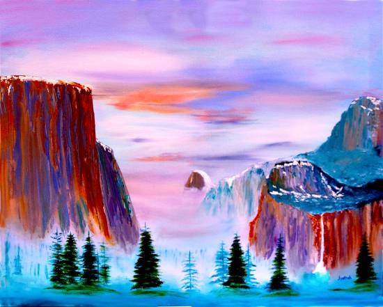 Yosemite, painting by Nayaswami Jyotish