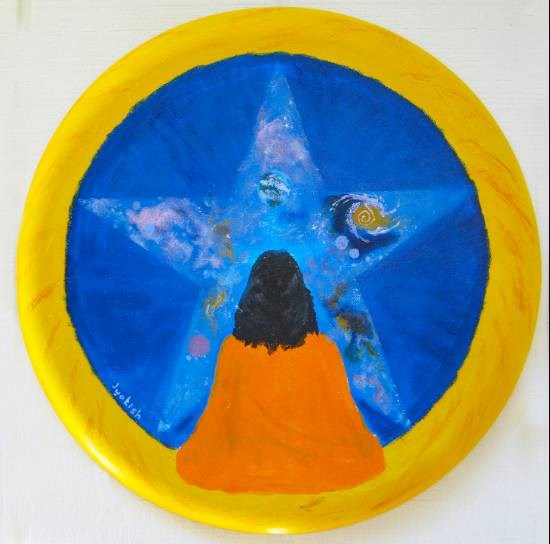 King of the Infinite, painting by Nayaswami Jyotish