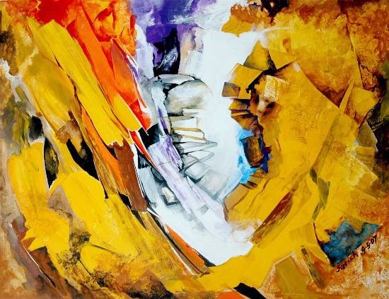 Moksha, painting by Satish Pimple