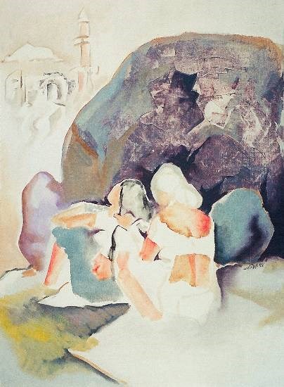 Daulatabad, painting by Satish Pimple