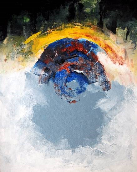 Unfathomable, painting by Satish Pimple