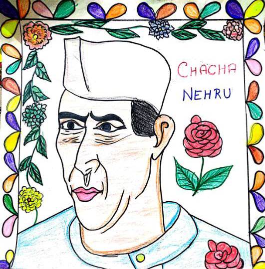 How to draw Jawaharlal Nehru pencil sketch | Very easy drawing - YouTube
