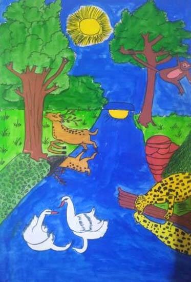 Wild life, painting by Prerna Tyagi