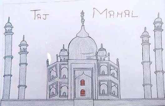 Taj Mahal, painting by Prerna Tyagi