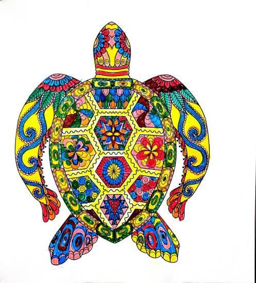 Tortoise, painting by Prerna Tyagi