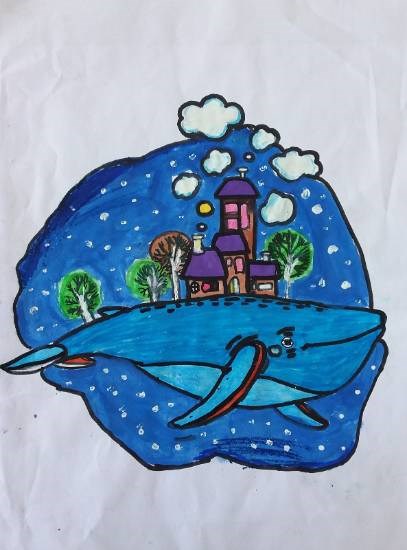 Water is precious, painting by Ananya Gupta