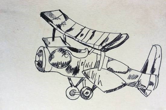 Helicopter, painting by Kina Titi