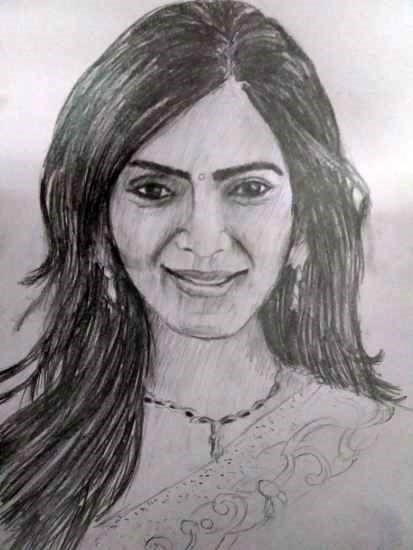 Woman - 2, painting by Harshini 