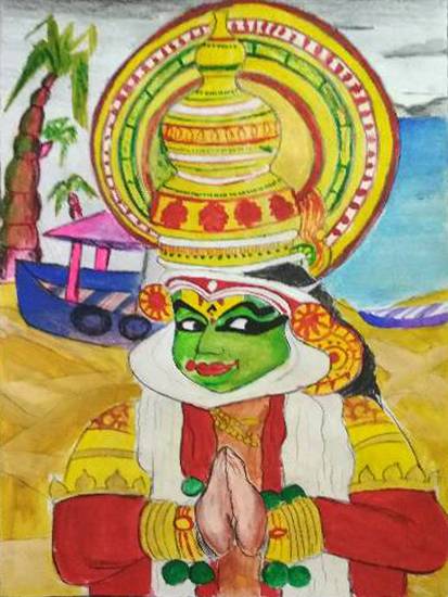 Painting  by Harshini  - Kathakali