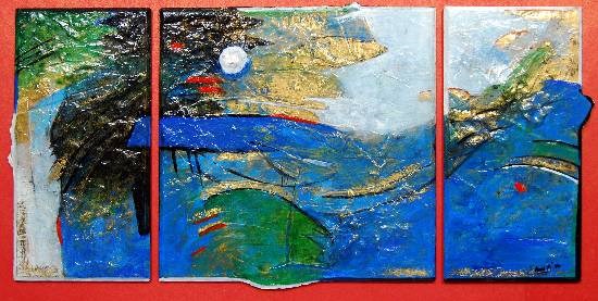 Mumbai - Sky dawned in its new Apparel, painting by Ami Patel