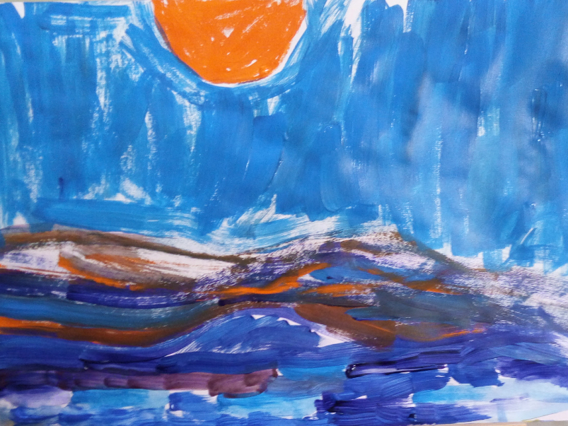 Painting  by Saee Kaustubh Deo - Sea & Sky