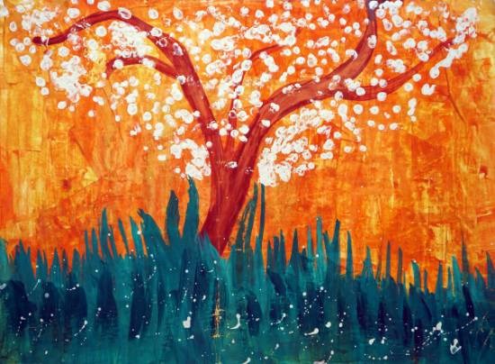 Tree, painting by Tushar Sahu