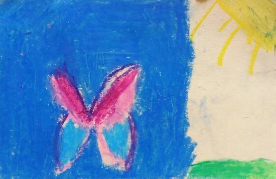 Butterfly, painting by Yulia Patwardhan