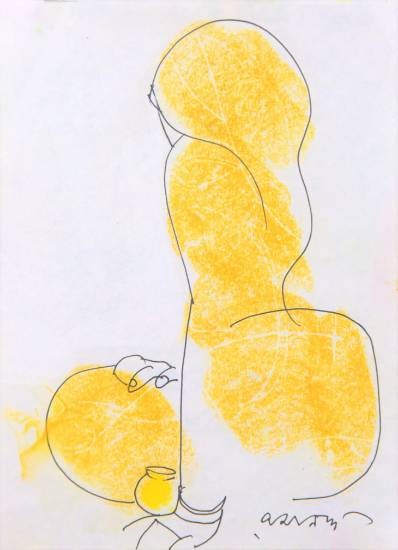 Untitled - 15, painting by Ramananda Bandyopadhyay