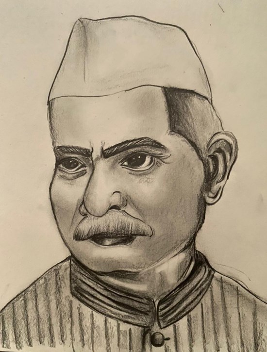 Dr Rajendra Prasad, painting by Kamakshi Kannan