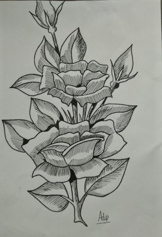 Sketch, painting by Adip Songire