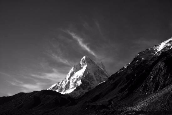 The Holy Peak, Near Gaumukh, Gangotri, photograph by Kumar Mangwani
