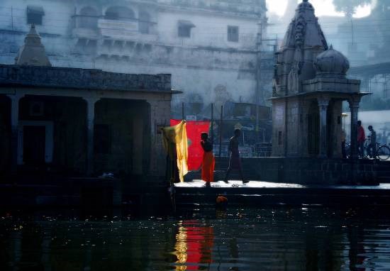 Morning at Ujjain - Banks of Shipra River, Ujjain, photograph by Kumar Mangwani