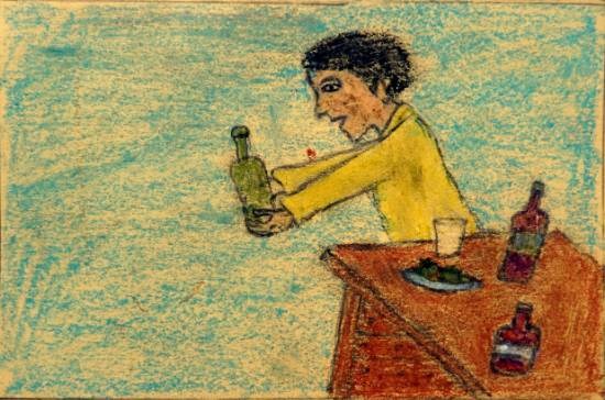 Quit Drinking, painting by Shailesh Ganpat Dumada