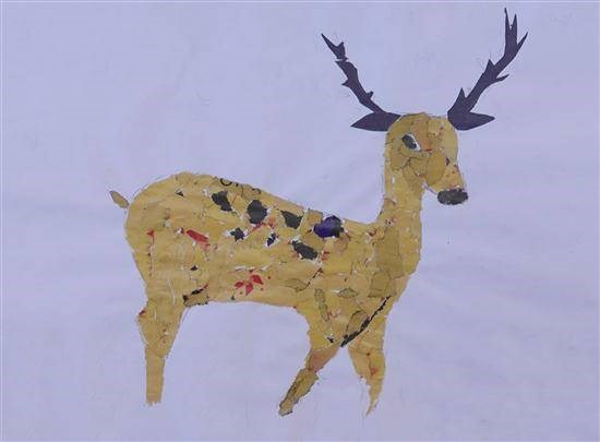 Deer, painting by Sanjay Nathuram Rade