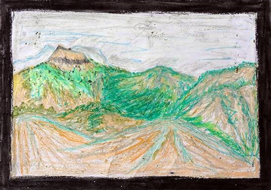 Mountains, painting by Nitin Kashinath Digha