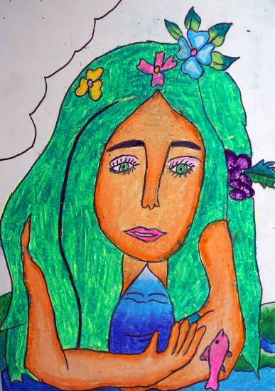 Painting  by Shaurya Singh - Beautiful Girl