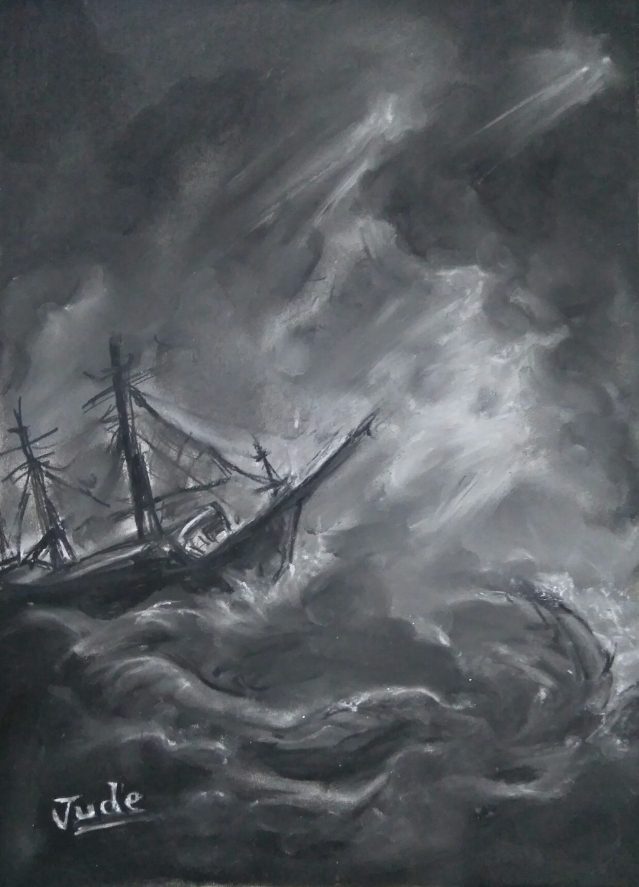 Painting  by Jude Dlima - Sail on