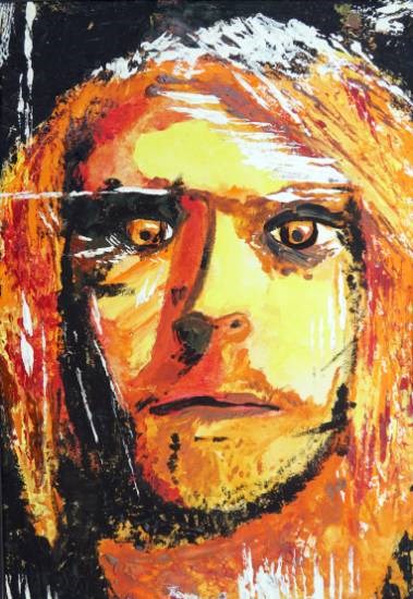 Angry Man, painting by Saasha Sarin